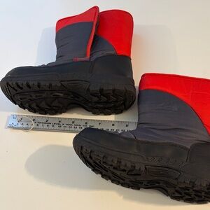 Children's Red and Black Snow Boots